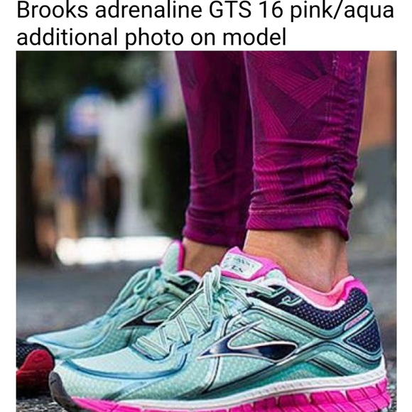 Brooks Shoes - NWOT Brooks Adrenaline GTS Pink Aqua Sneakers